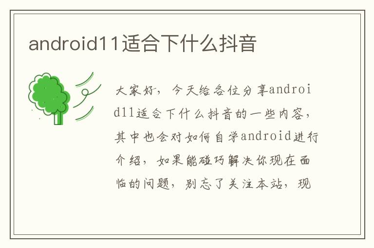 android11适合下什么抖音